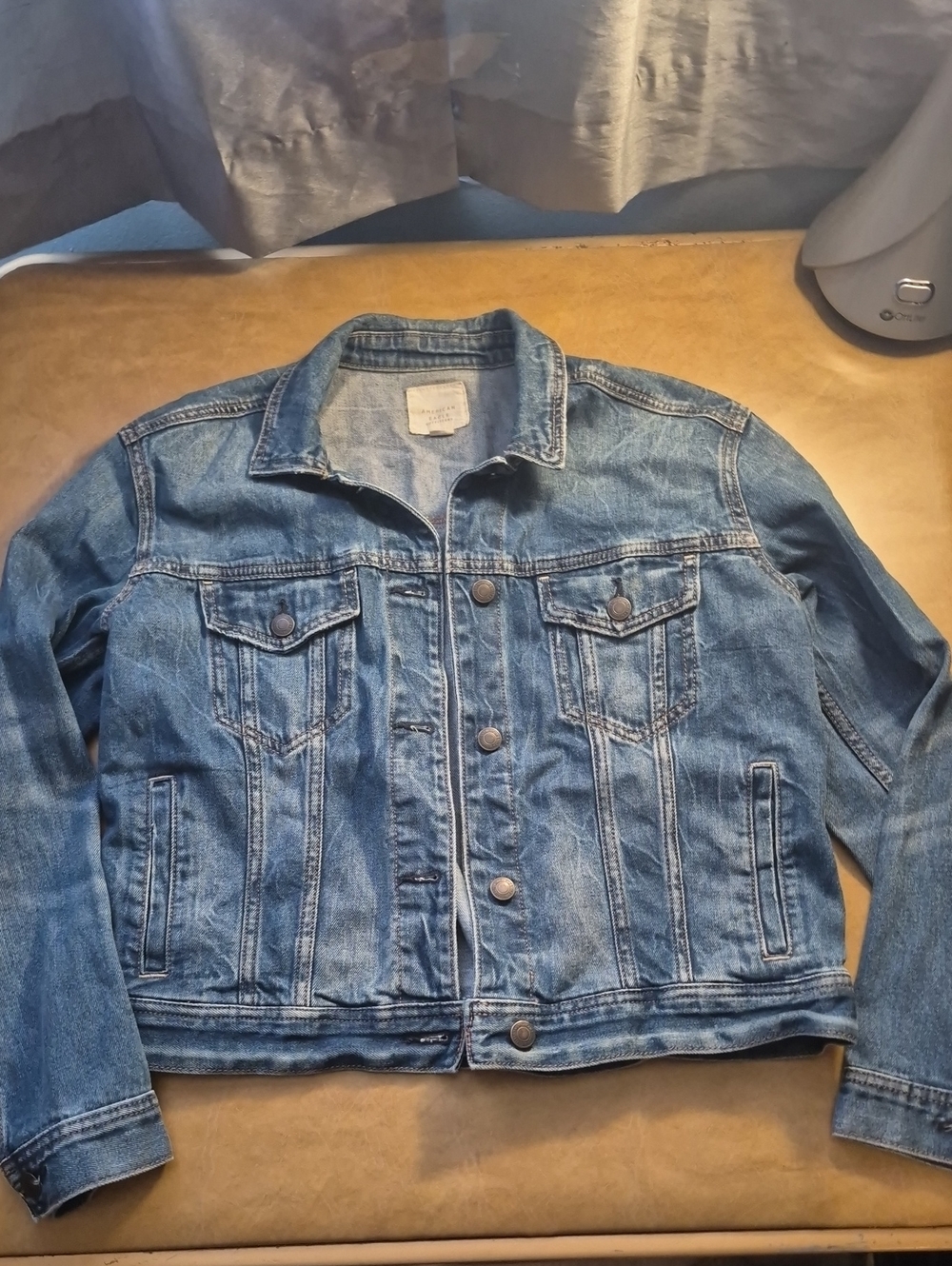 American Eagle Outfitters Blue Denim Jacket - Women